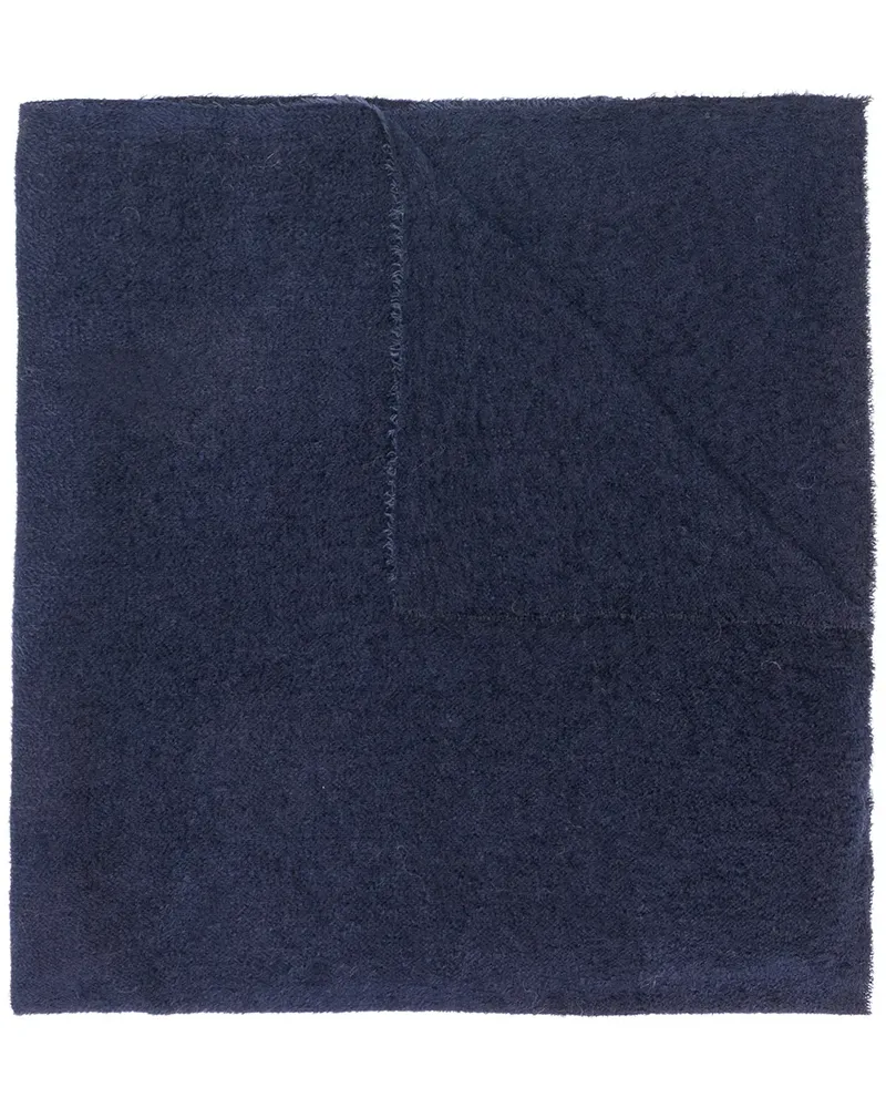 Faliero Sarti Schal mit ausgefranstem Saum - Blau Blau