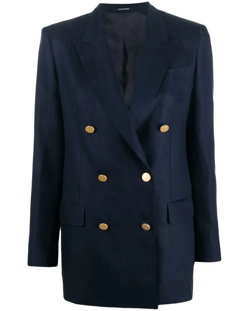 Tagliatore Doppelreihiger Blazer - Blau Blau