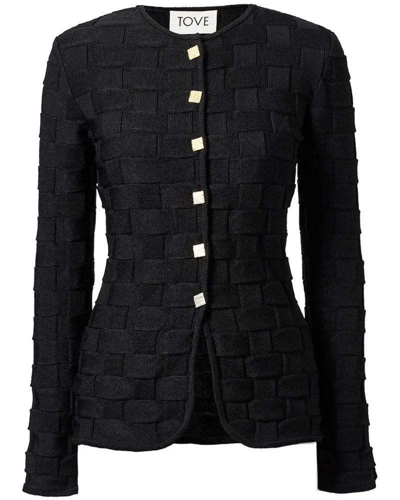 TOVE Gestrickte Uma Jacke - Schwarz Schwarz