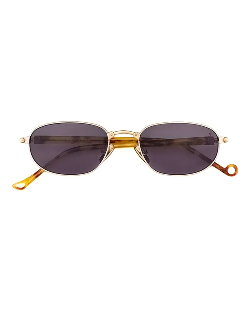 Eyepetizer Riad Sonnenbrille mit ovalem Rahmen - Gold Gold
