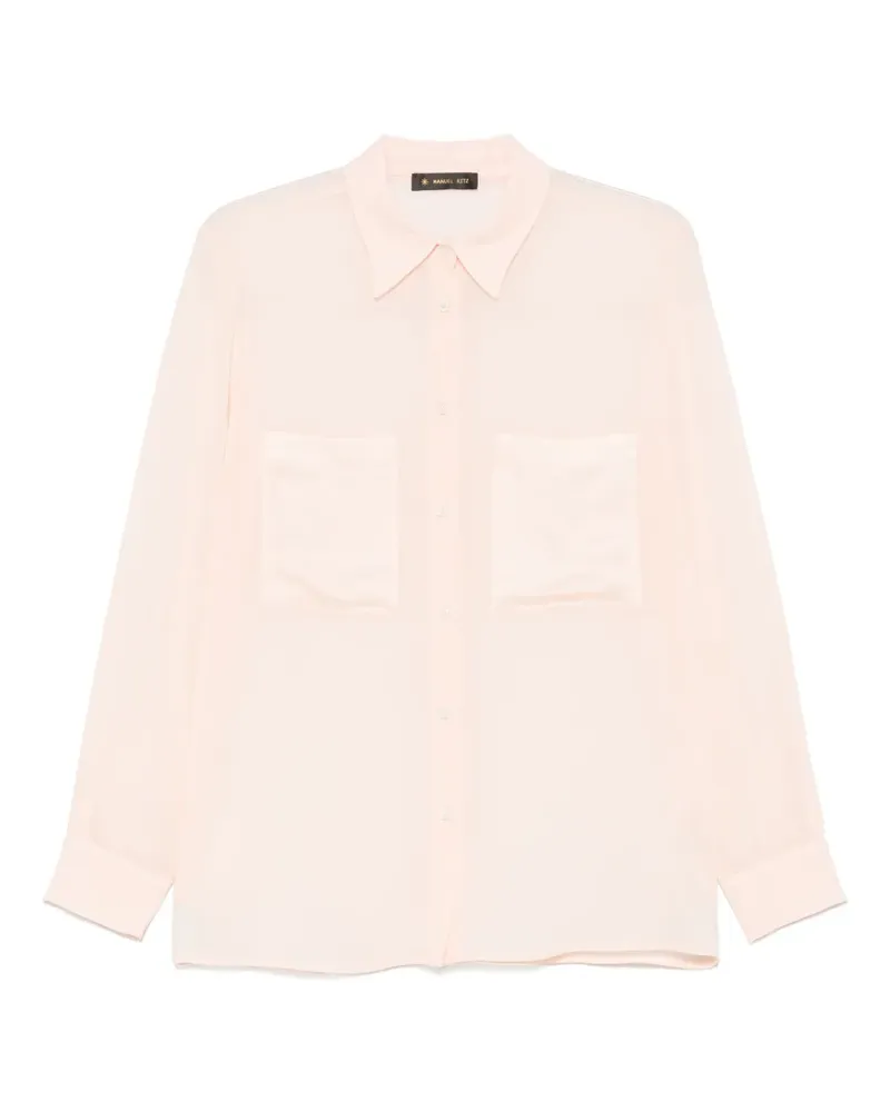 Manuel Ritz Hemd mit Sheer-Effekt - Rosa Rosa