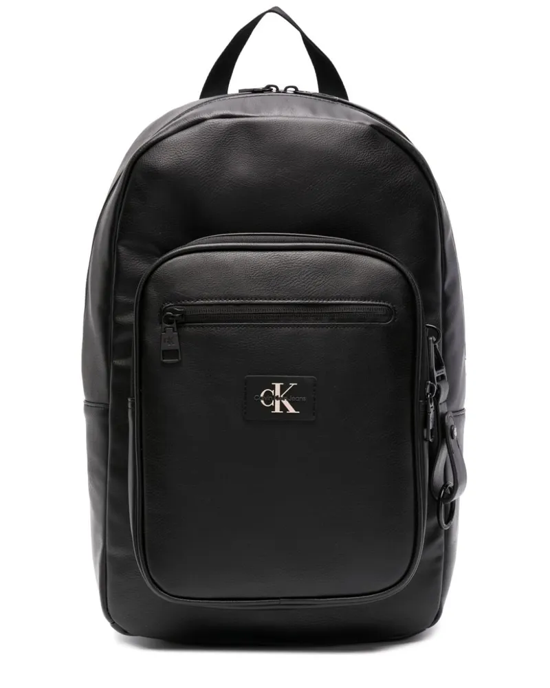 Calvin Klein Rucksack mit Logo-Patch Schwarz