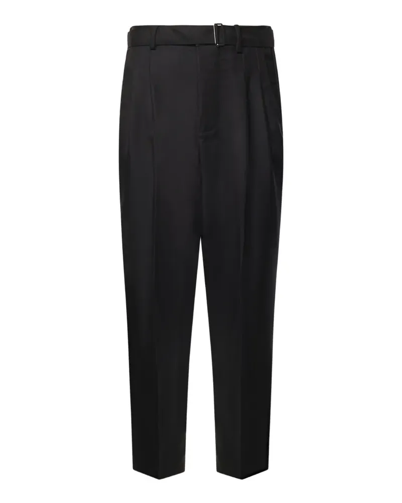 Giuliano Galiano Jose belted pleated trousers - Schwarz Schwarz