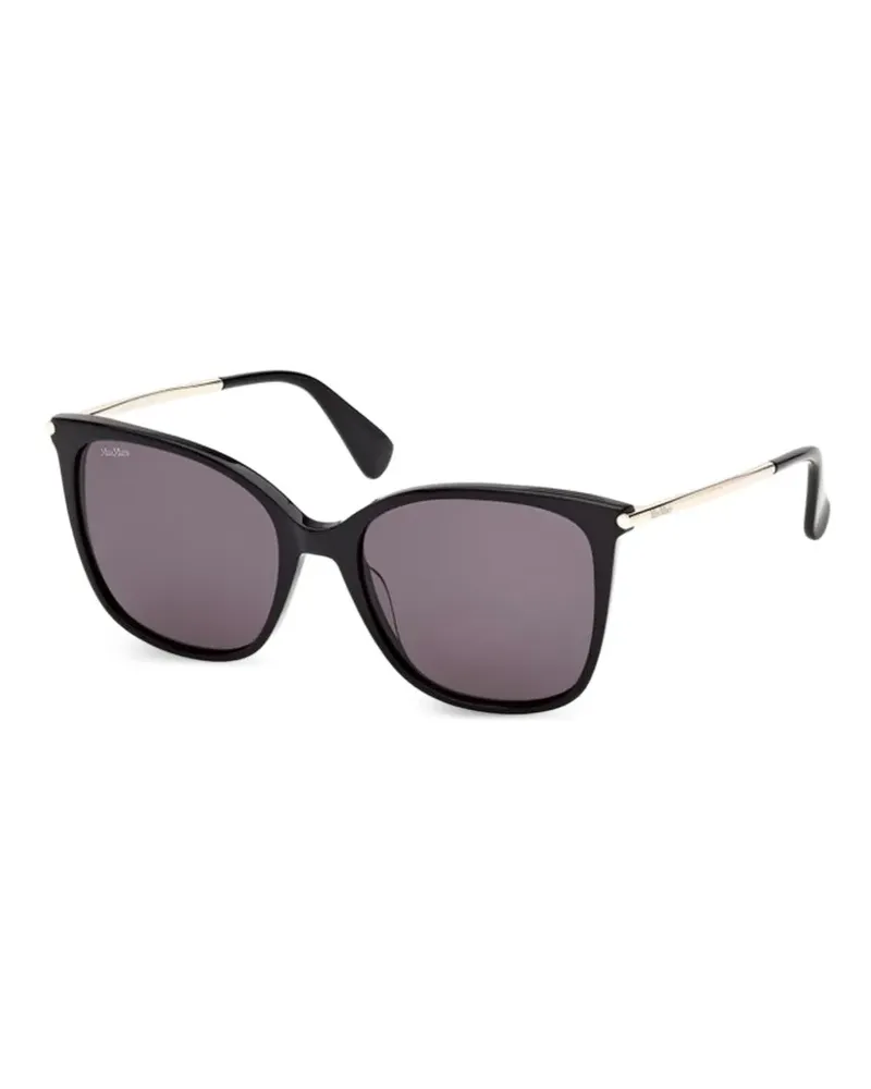 Max Mara Sonnenbrille mit Logo - Schwarz Schwarz