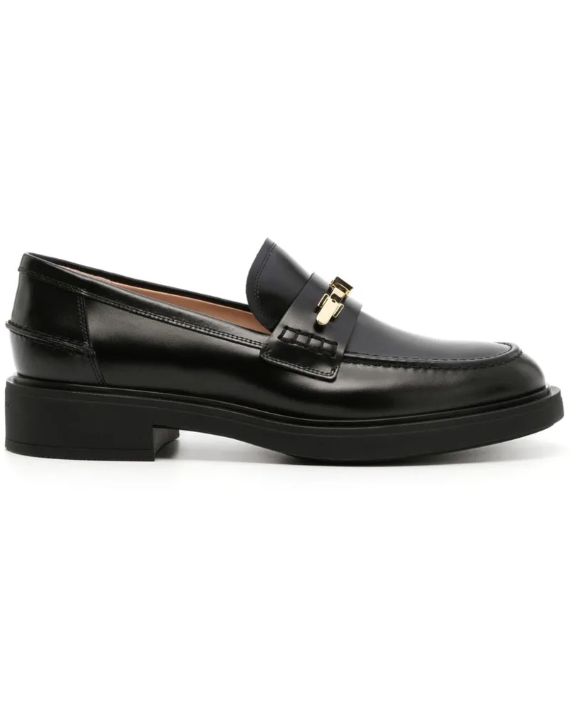 Gianvito Rossi Loafer mit Schnallendetail - Schwarz Schwarz