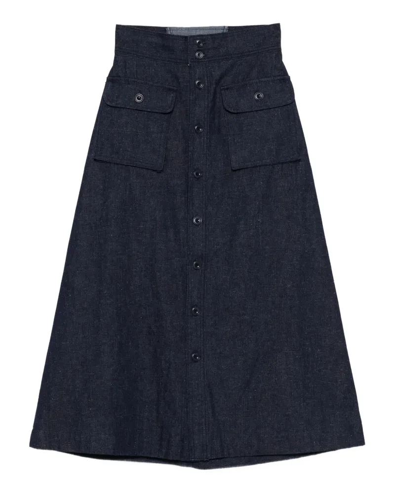 Levi's Mariner button pocket midi skirt - Blau Blau