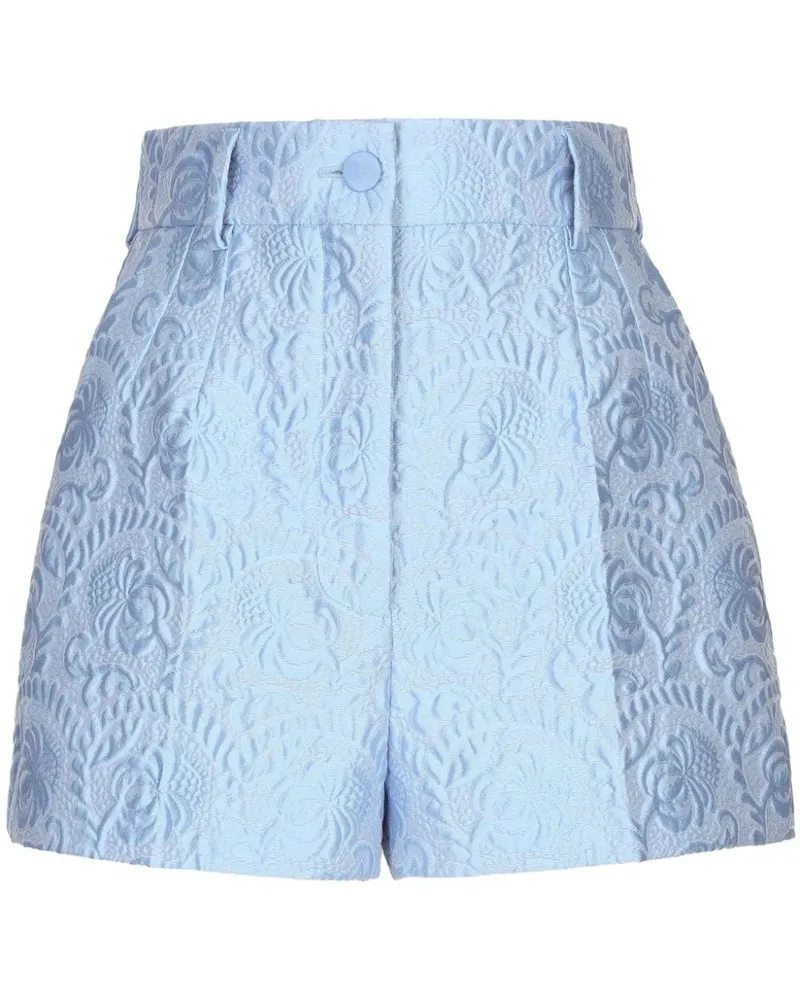 Dolce & Gabbana Klassische Jacquard-Shorts - Blau Blau