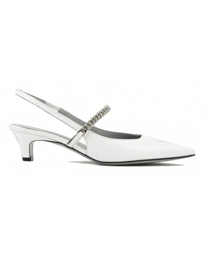 FESTA Milano Mallory Pumps mit Kristallen - Weiß Weiß