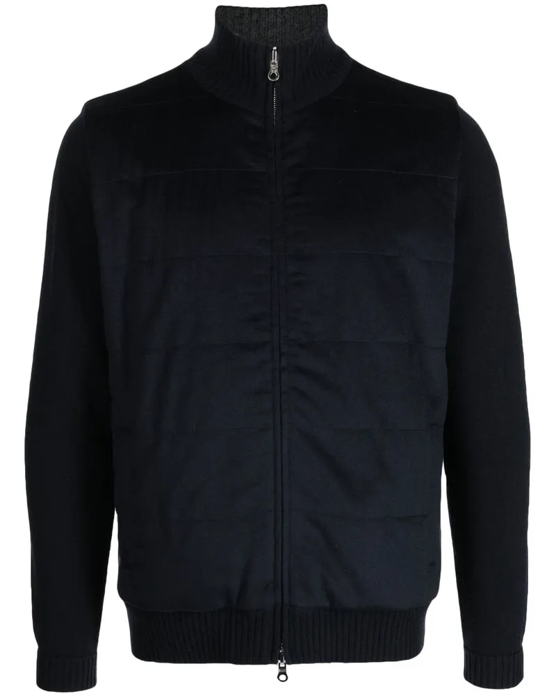 N.Peal Gesteppte Jacke aus Kaschmir - Blau Blau
