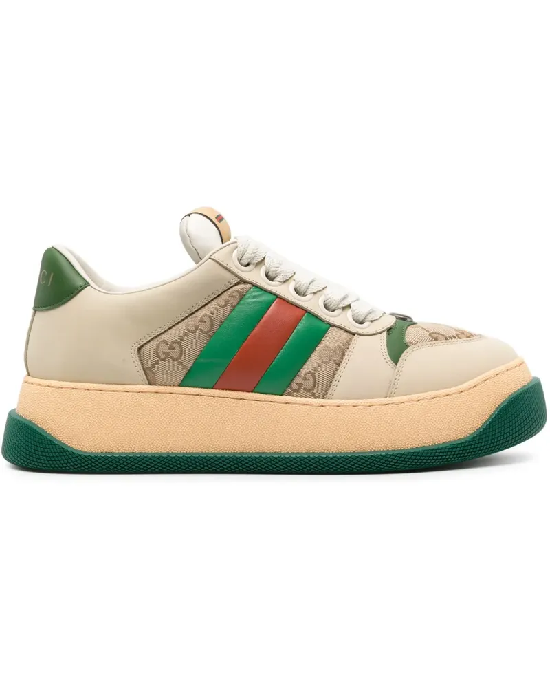 Gucci Screener Sneakers - Nude Nude