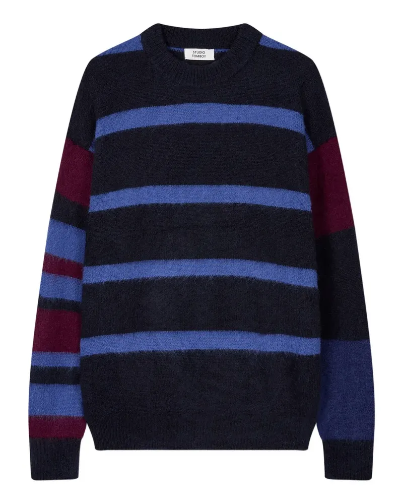 STUDIO TOMBOY Pullover mit verschwommener Struktur - Blau Blau