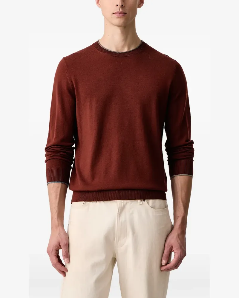 Paul Smith contrast-trim sweater - Rot Rot