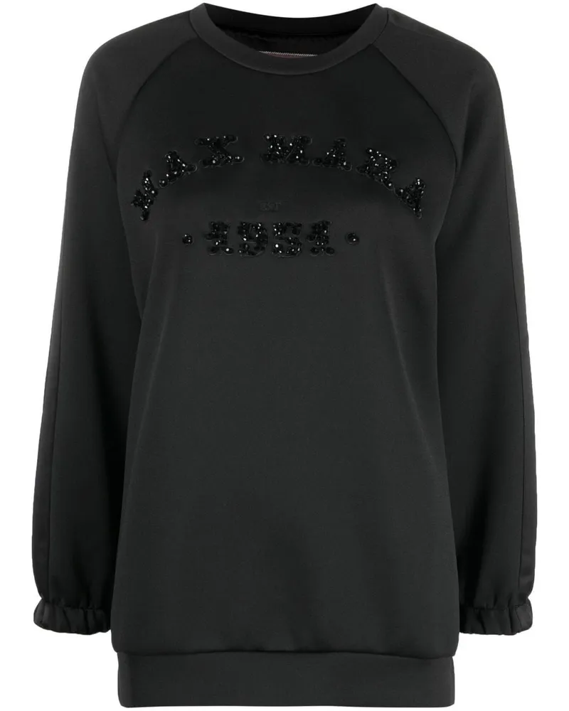 Max Mara Verzierter Pullover - Schwarz Schwarz