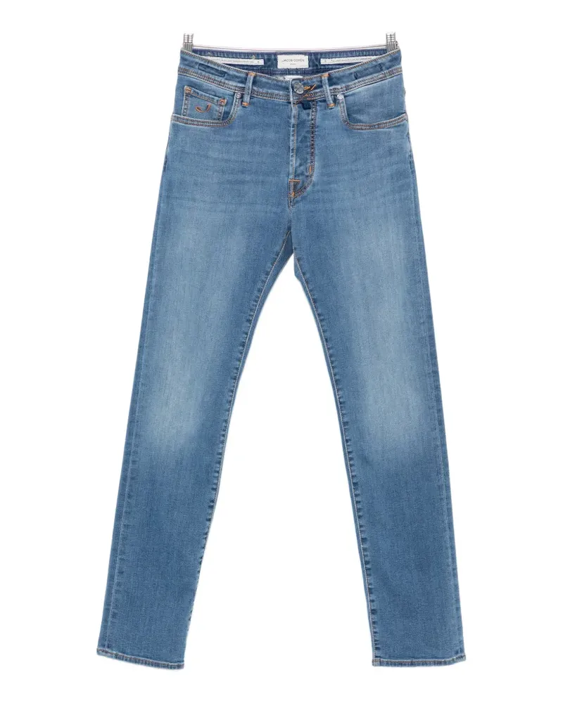 Jacob Cohën Bard contrast-stitching slim-fit jeans - Blau Blau