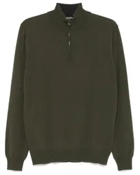 Corneliani Pullover mit Stehkragen Grün