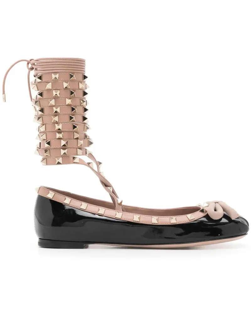 Valentino Garavani Rockstud Ballerinas - Schwarz Schwarz