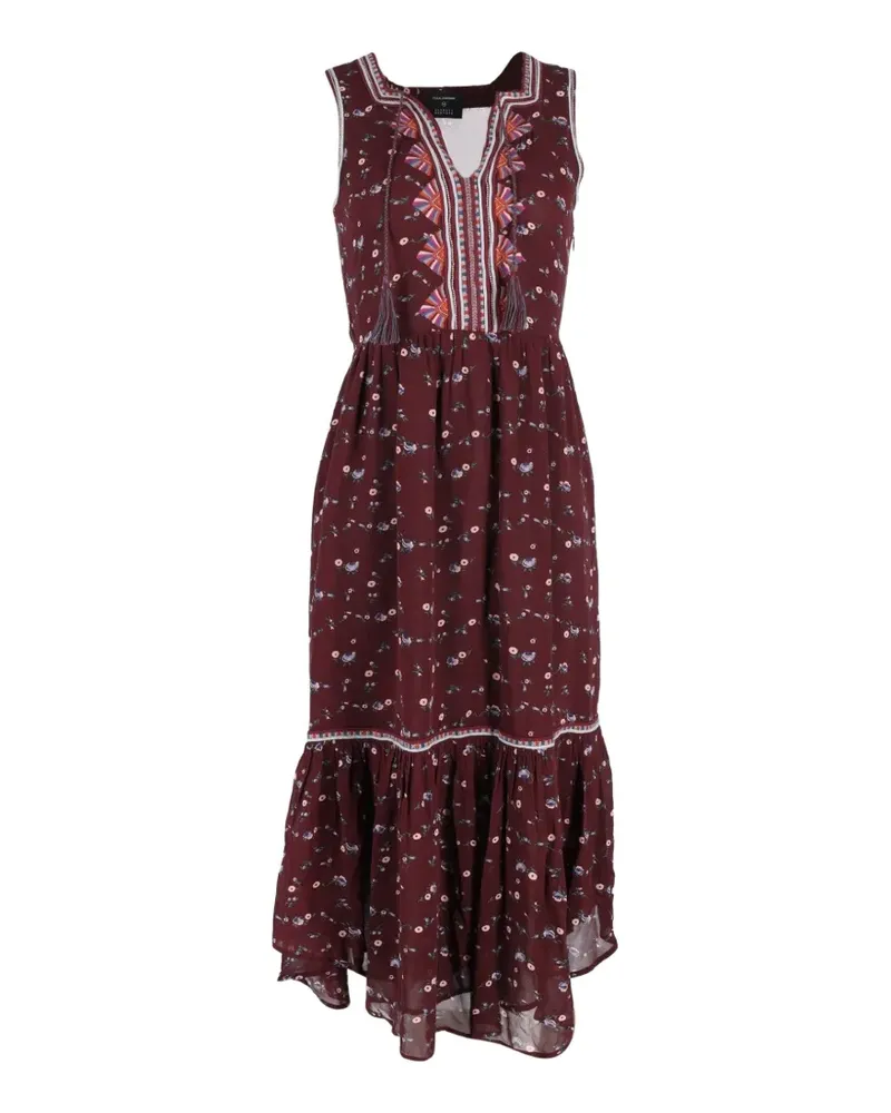 Ulla Johnson Leena floral-pattern midi dress - Rot Rot