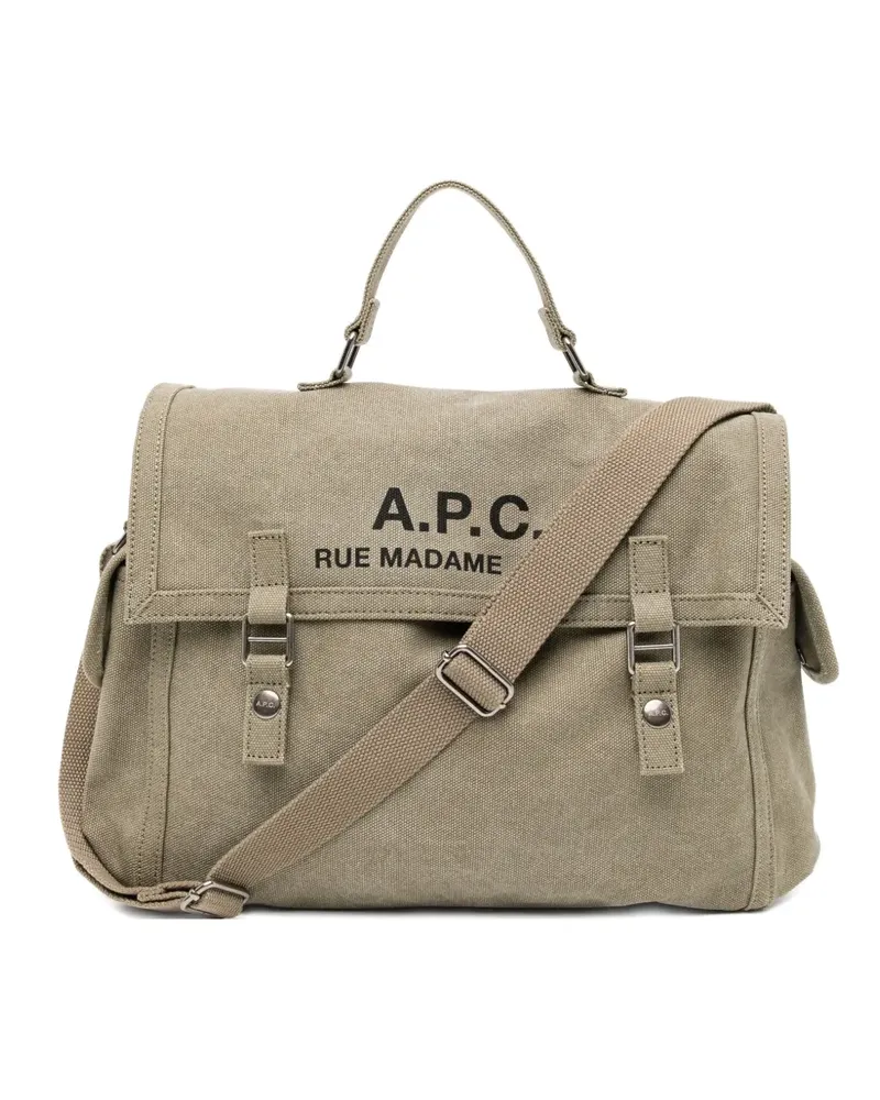 A.P.C. Recuperation Tote Bag - Grün Grün