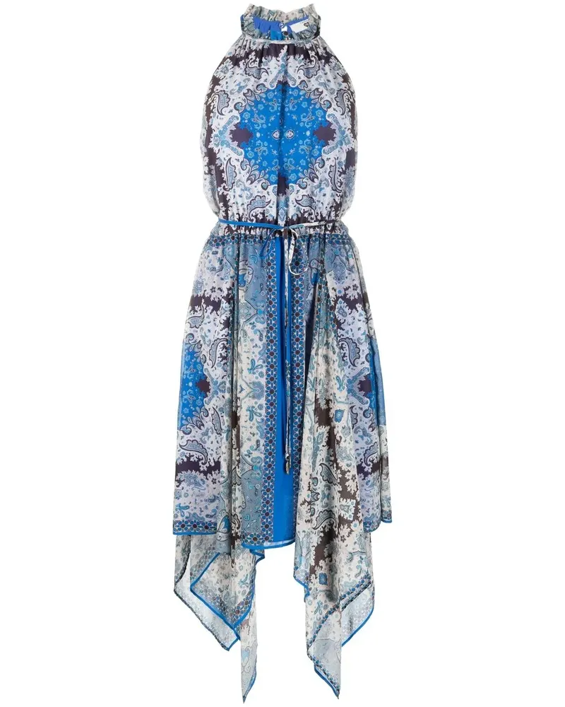 Twin-Set Kleid mit Print - Blau Blau