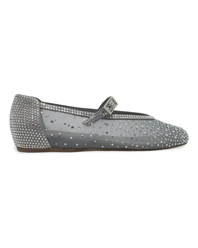 Le Silla Gilda Ballerinas mit Kristallen - Grau Grau