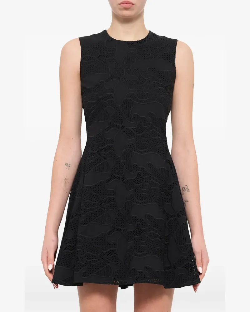 Neil Barrett A-line sleeveless mini dress - Schwarz Schwarz