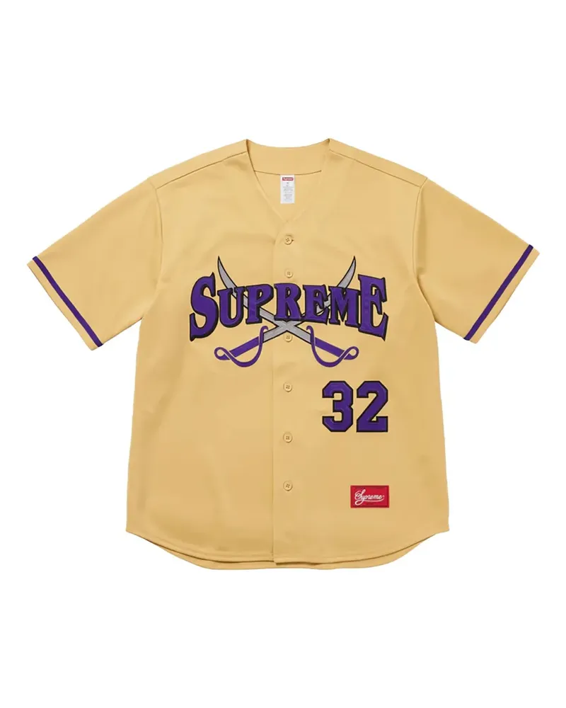 Supreme Being Stadium Swords Baseball "Yellow" T-Shirt - Gelb Gelb