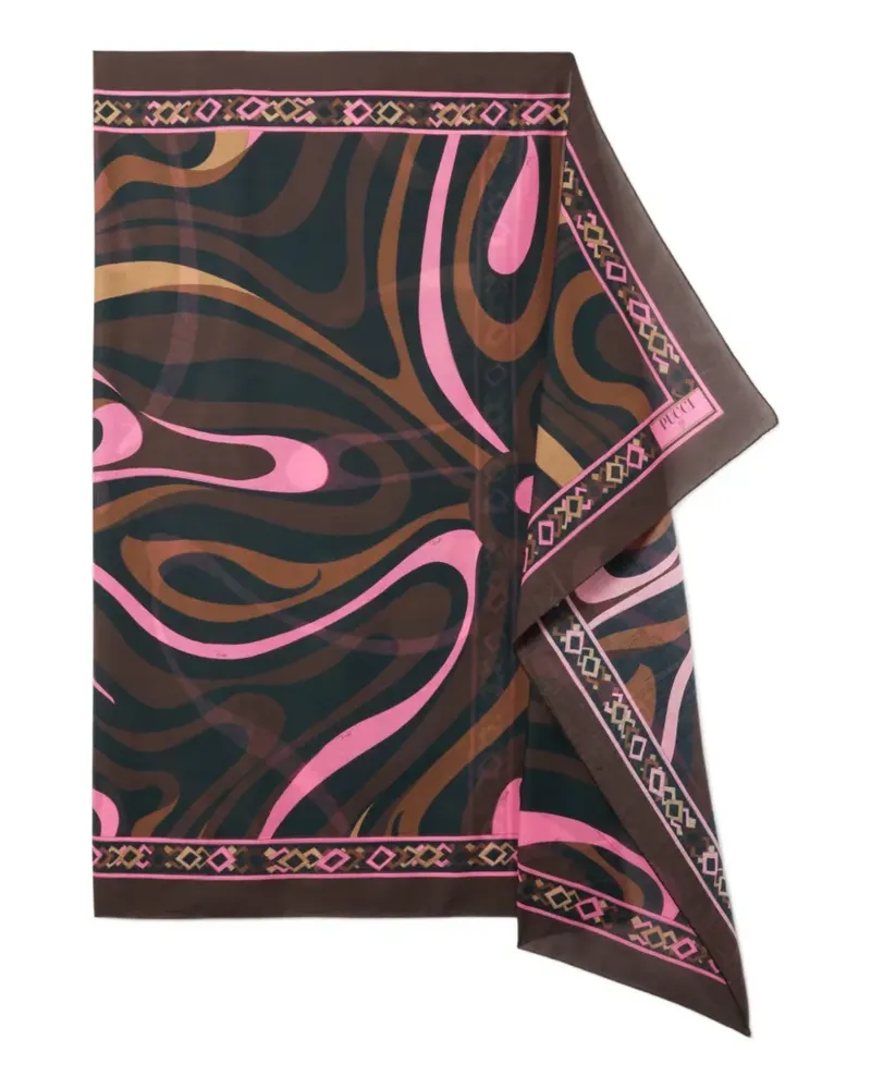 Emilio Pucci Sarong mit Marmo-Print - Schwarz Schwarz
