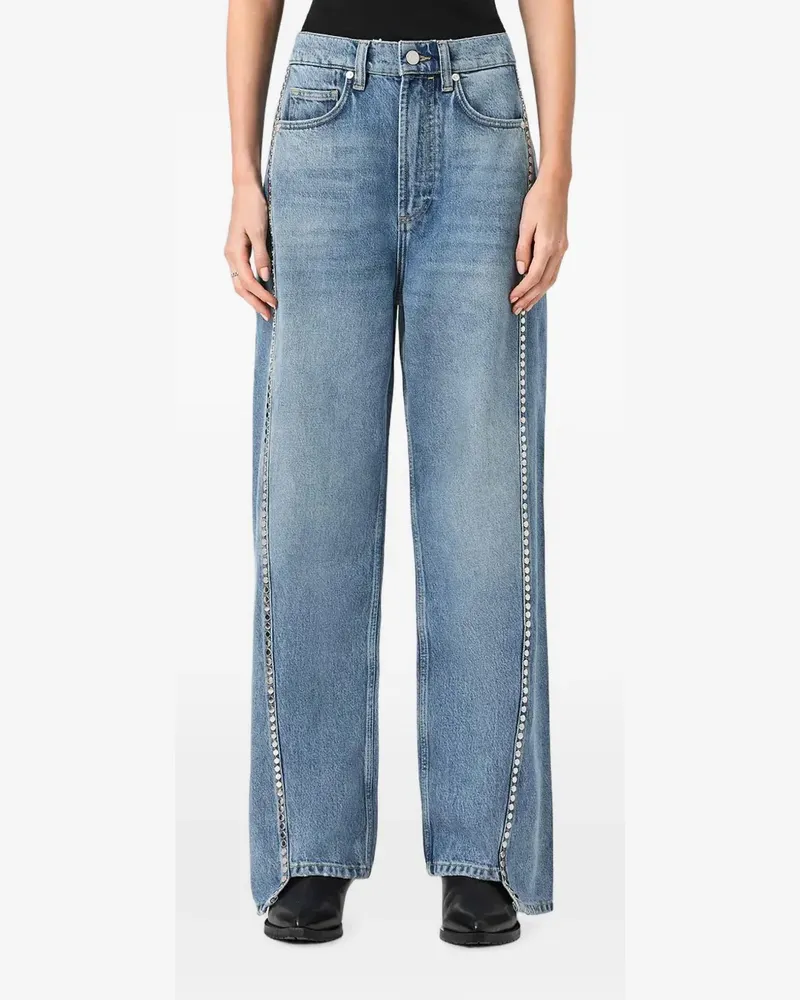 AllSaints Frankie stud-embellished jeans - Blau Blau