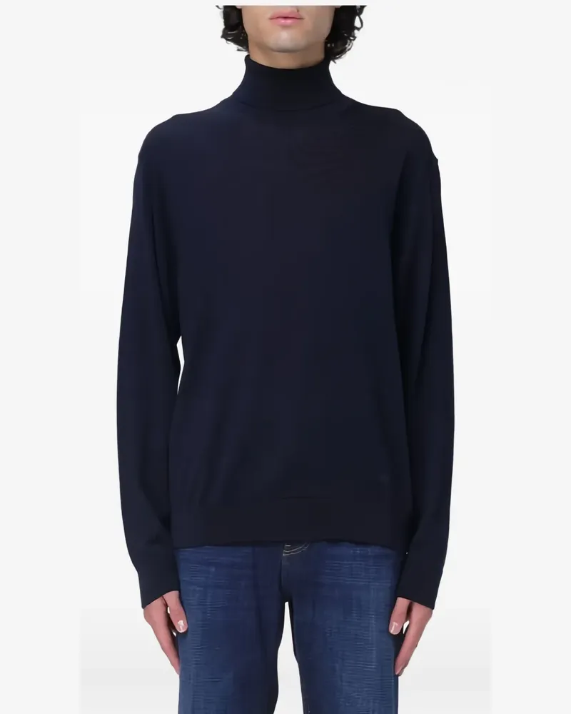 Manuel Ritz Pullover mit Rollkragen - Blau Blau