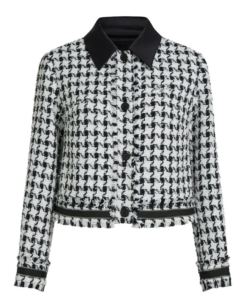 Karl Lagerfeld Jacke mit Hahnentrittmuster - Weiß Weiß