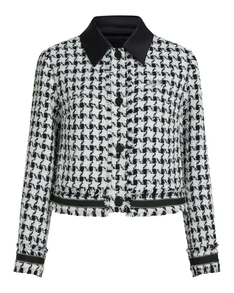 Karl Lagerfeld Jacke mit Hahnentrittmuster - Weiß Weiß