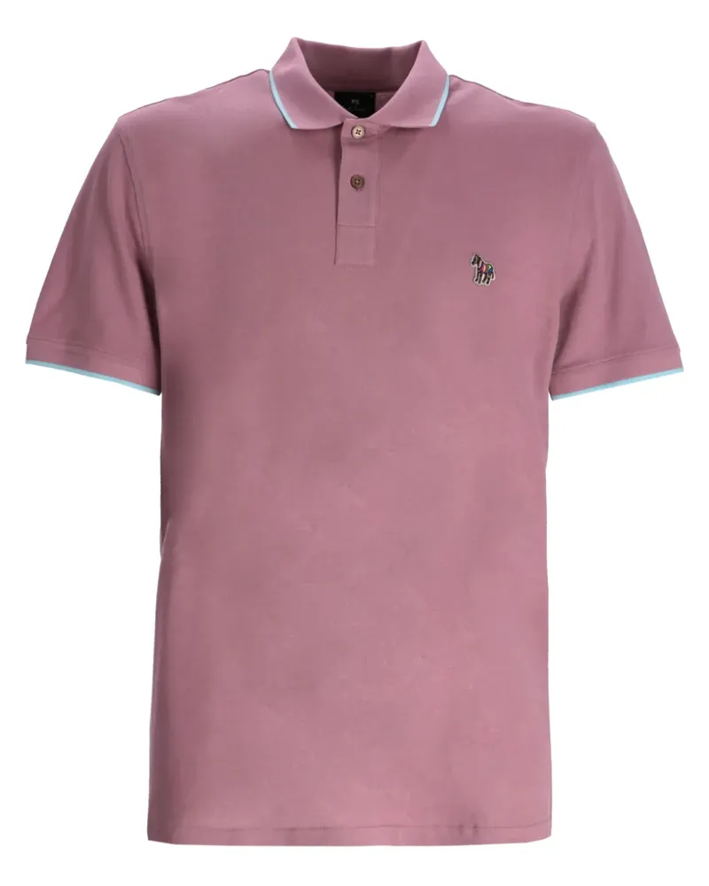 Paul Smith Poloshirt mit Zebra-Applikation - Rosa Rosa