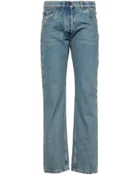 Prada Halbhohe Straight-Leg-Jeans Blau