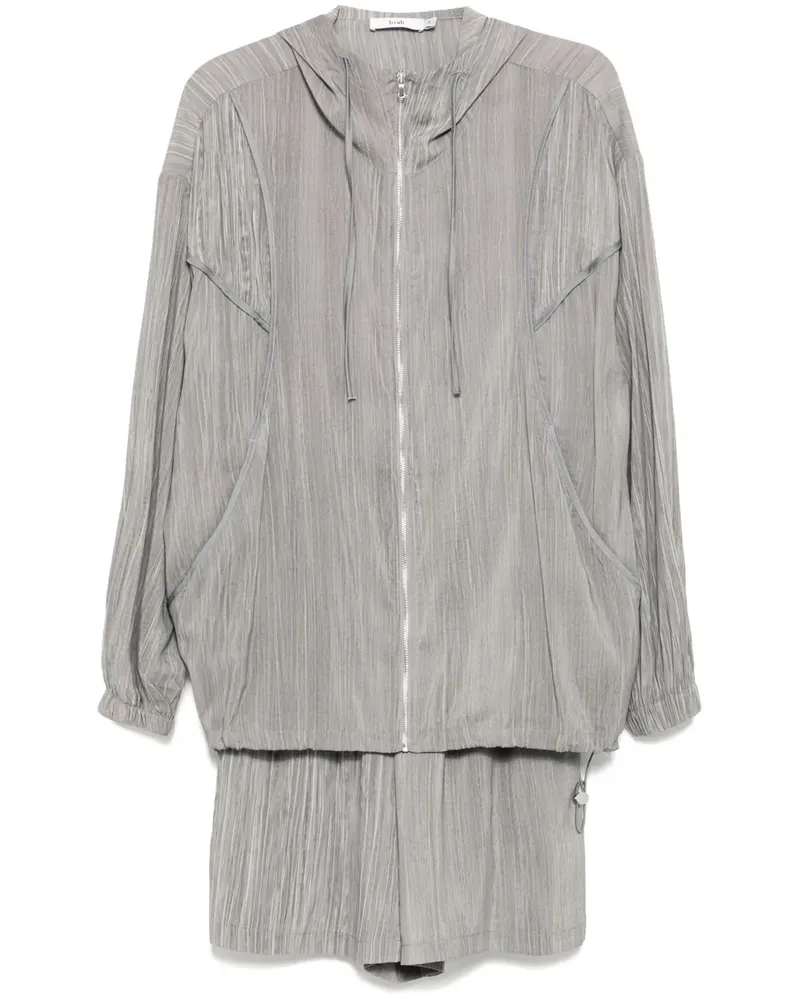 b+ab Short-Set mit Sportjacke - Grau Grau