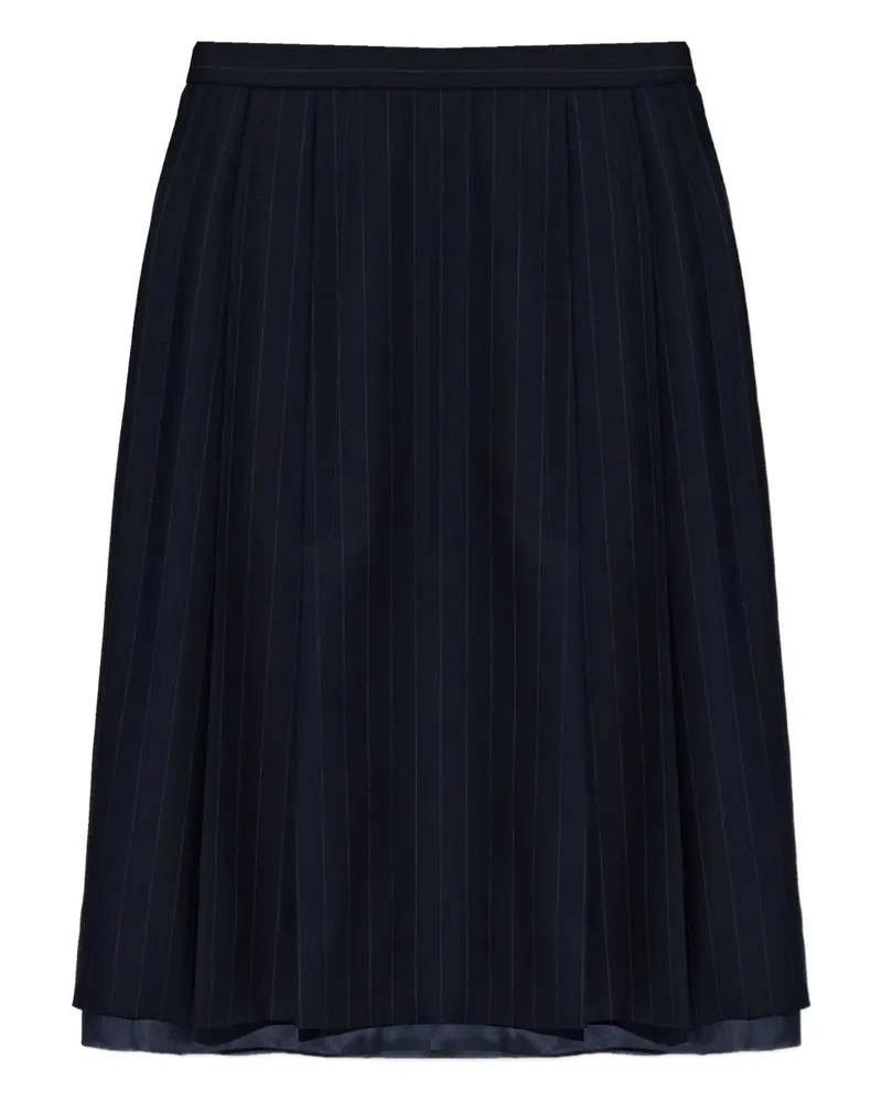 Maison Margiela Minirock mit Nadelstreifen - Blau Blau