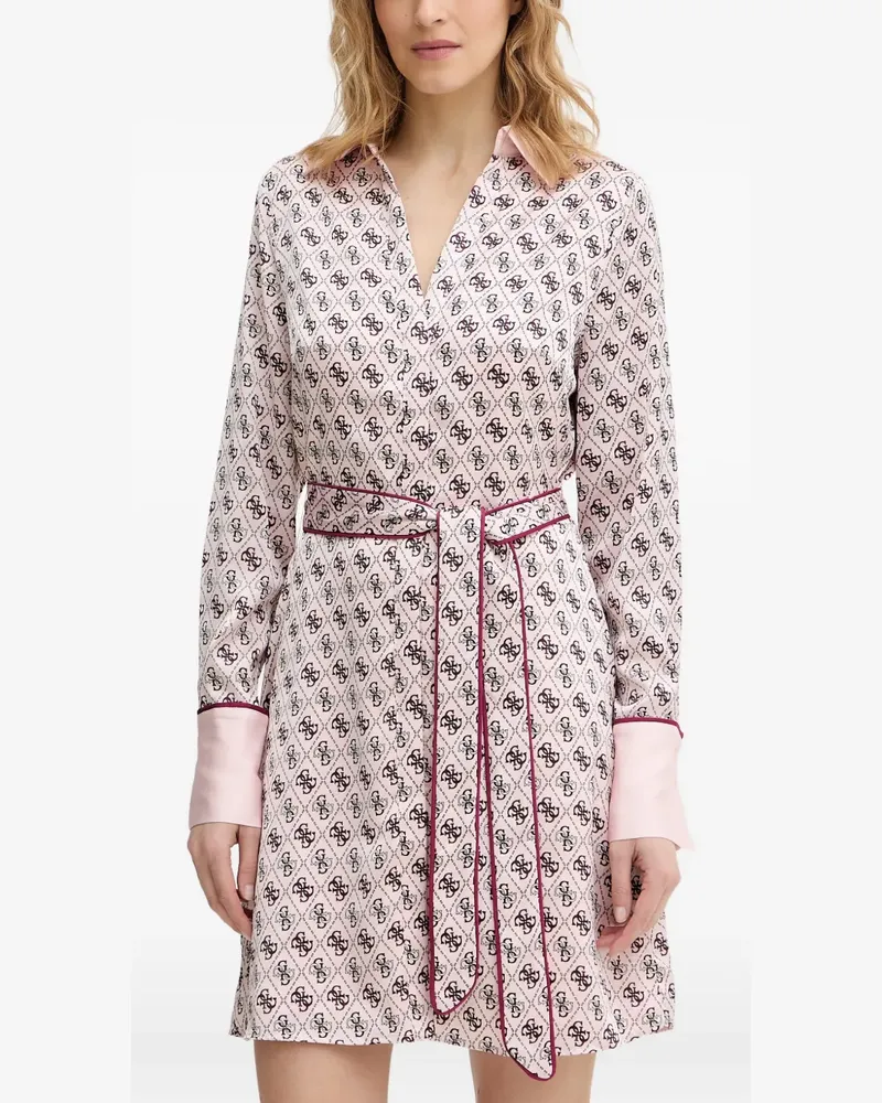 Guess Blerta Minikleid mit Gürtel - Rosa Rosa