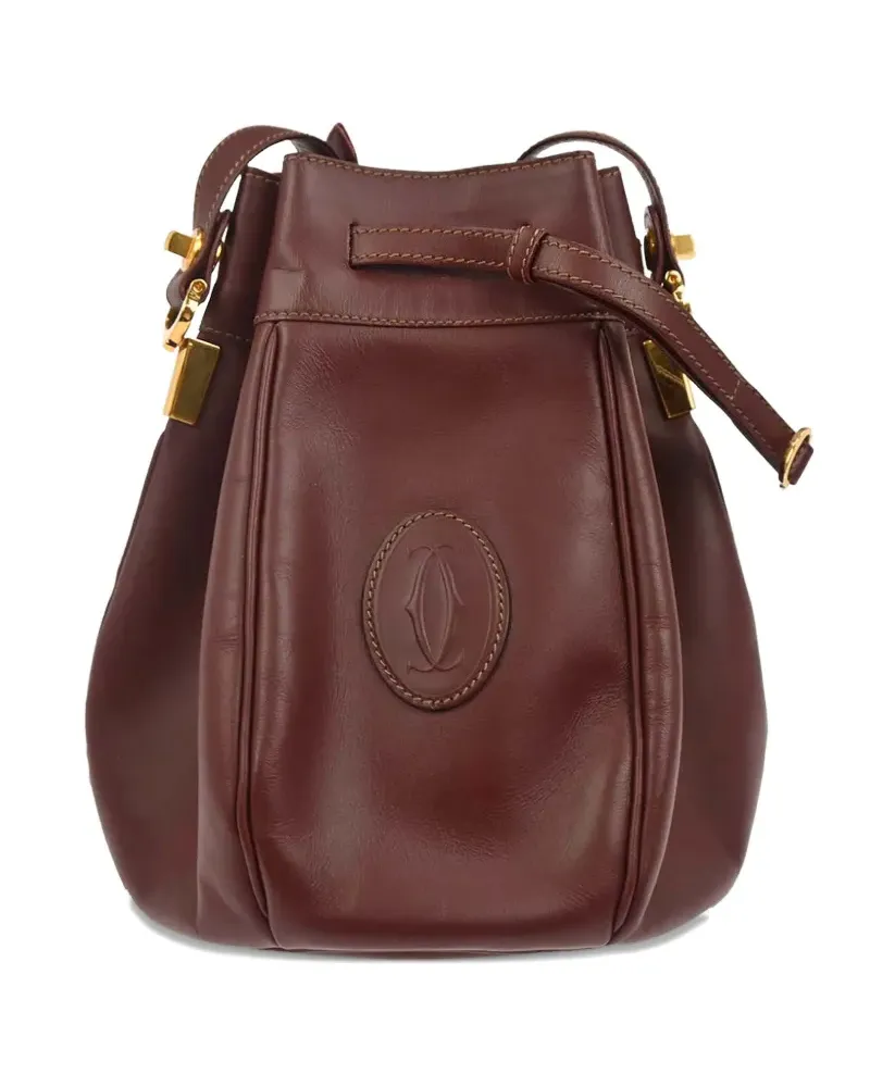 Cartier 1990s Schultertasche mit Logo - Rot Rot