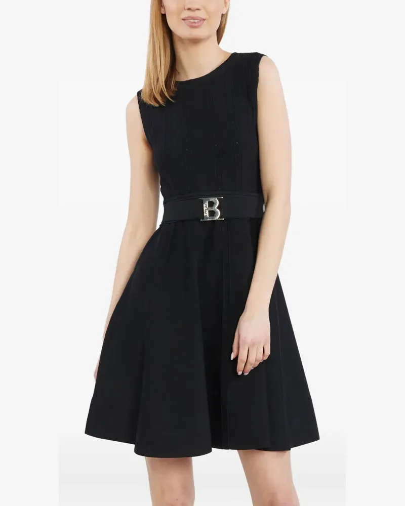 Blumarine belted mini dress - Schwarz Schwarz