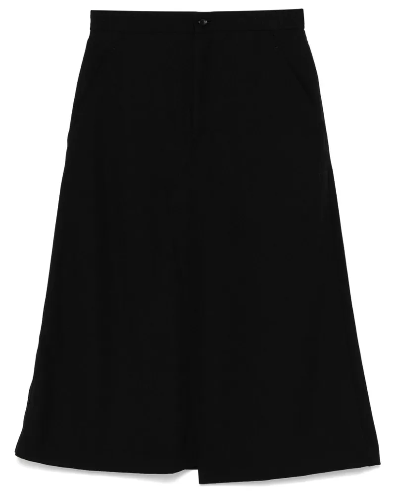 Comme des Garçons Klassischer Midirock - Schwarz Schwarz