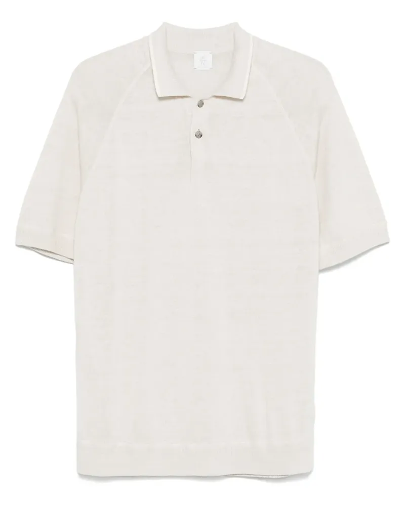Eleventy Gestricktes Poloshirt - Nude Nude