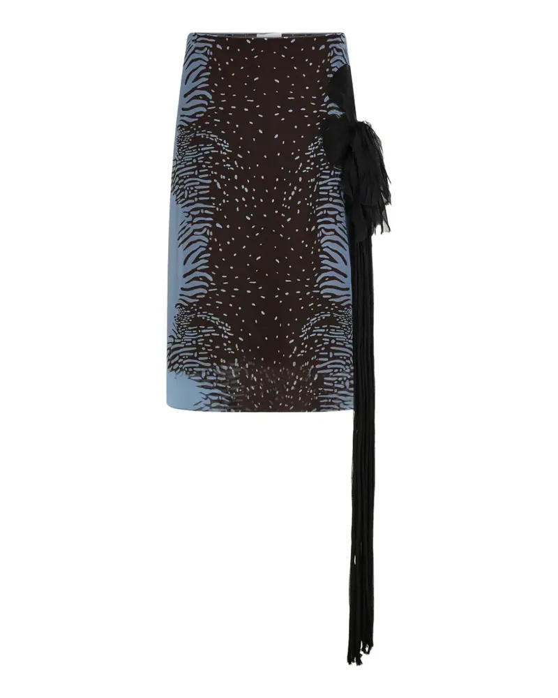 Ferragamo Rock mit Blumendetail - Braun Braun