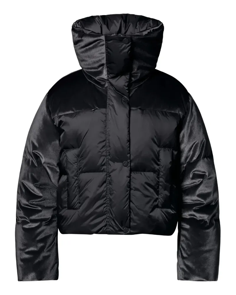GOLDBERGH Yume quilted velvet-panelled ski jacket - Schwarz Schwarz