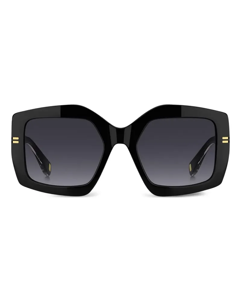 Marc Jacobs Sonnenbrille mit geometrischem Gestell - Schwarz Schwarz