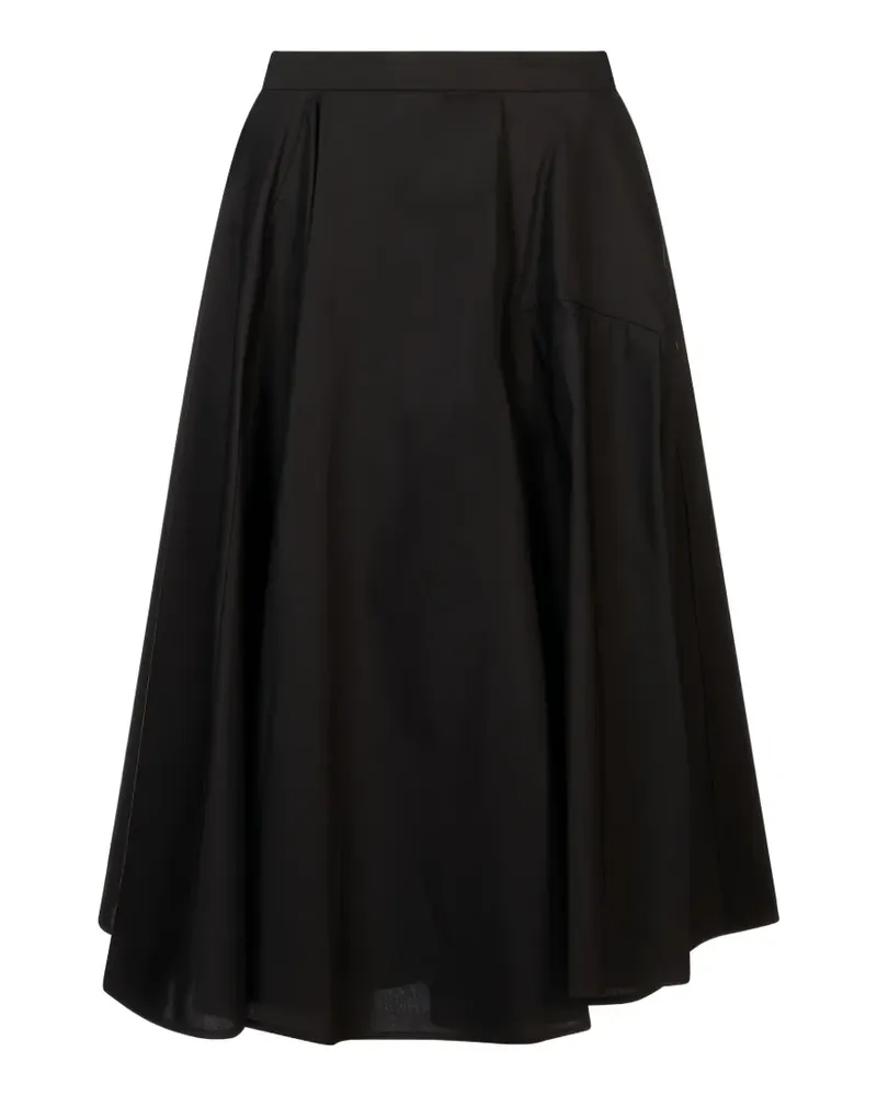 MEIMEIJ pleated A-line midi skirt - Schwarz Schwarz