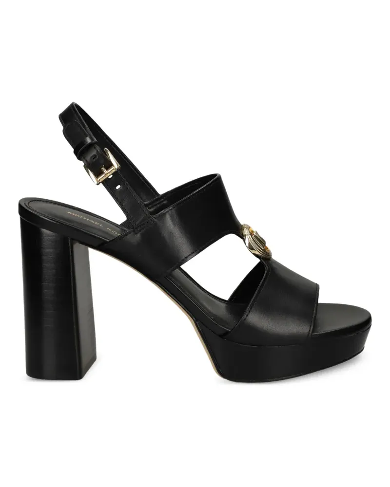 Michael Kors Erin buckle logo sandals - Schwarz Schwarz