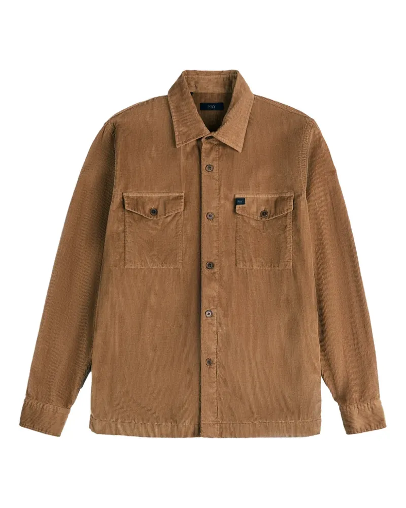 Fay chest pockets corduroy shirt - Braun Braun
