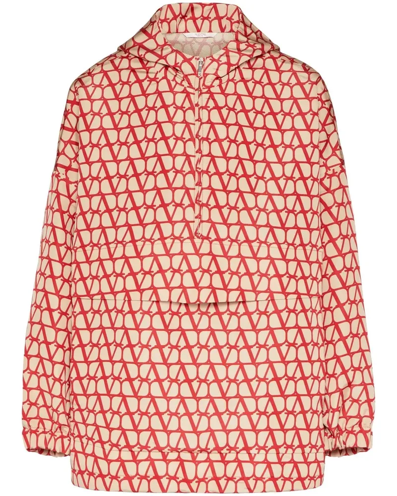 Valentino Garavani Kapuzenjacke mit Toile Iconographe-Print - Nude Nude