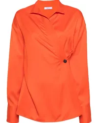 Ferragamo Gewickelte Bluse Orange