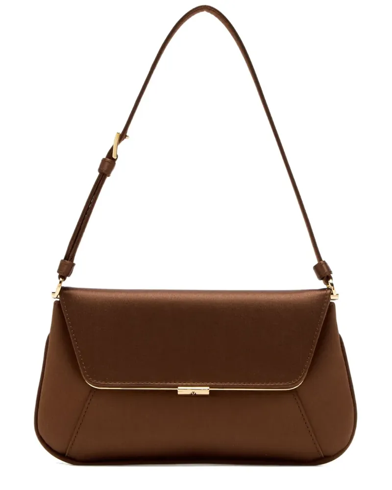 Amina Muaddi Mini Ami Schultertasche - Braun Braun