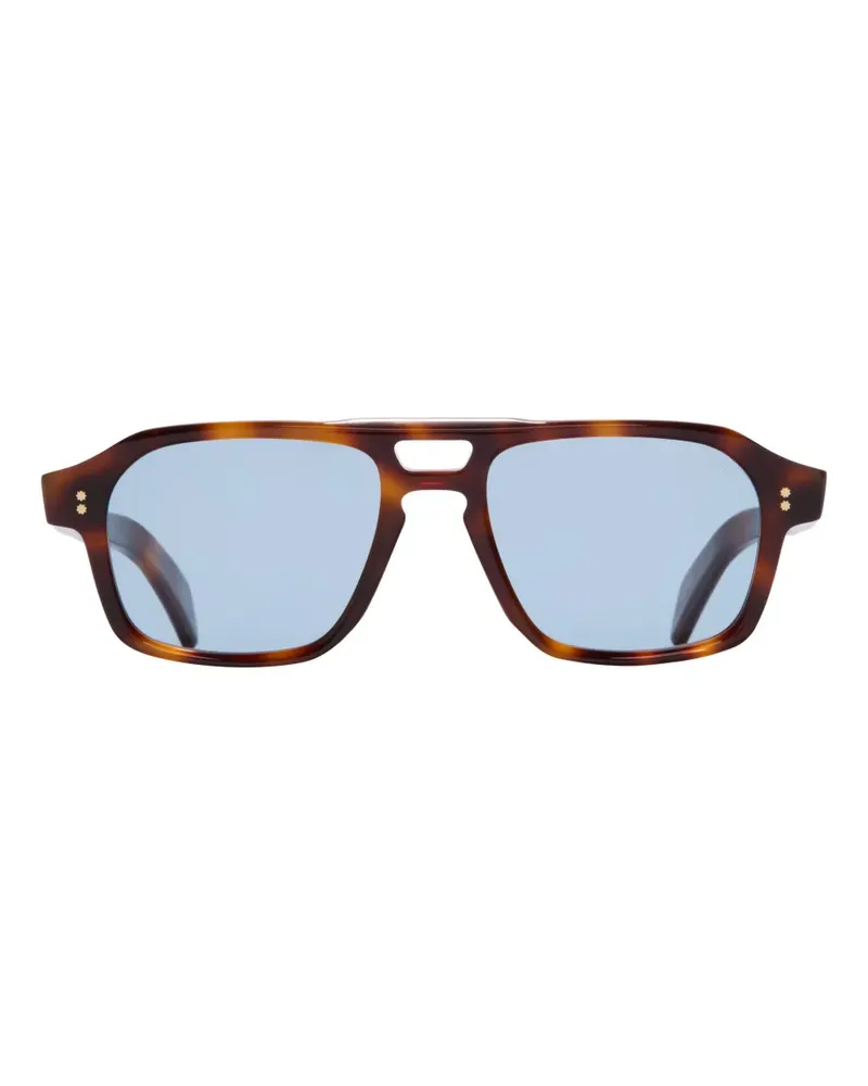 Cutler and Gross GR15 browline sunglasses - Braun Braun
